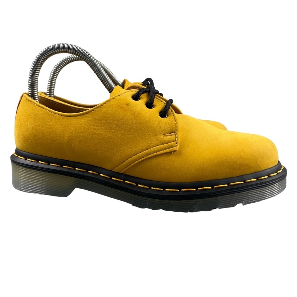 Dr. Martens Yellow Suede 3-Eye Derby Flats